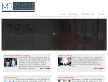 Tablet Screenshot of myrtlepotterconsulting.com